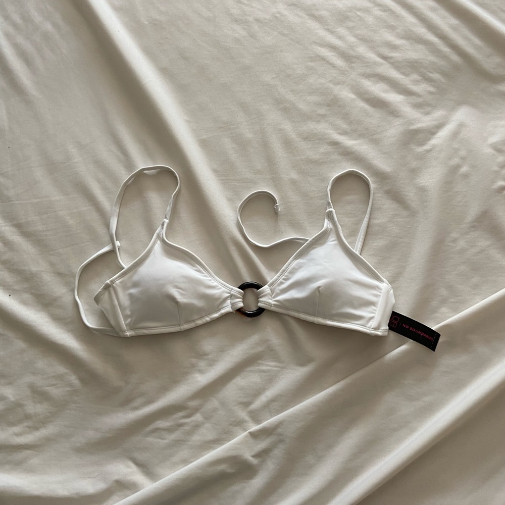 White adjustable bikini top *NWT
